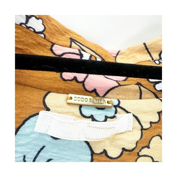 Dodo Bar Or Nancy Midi Shirt Multicolor Floral Printed Multicolor Size Small - Picture 8 of 11